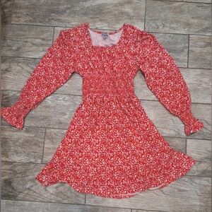 Justify Red Floral Kids Dress